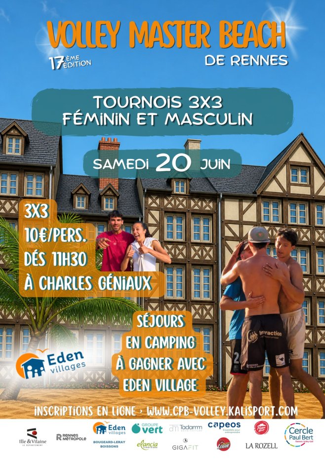 VMB : Tournoi 3x3 féminin et masculin 20/06
